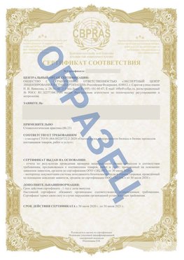 Образец Сертификат СТО 01.064.00220722.2-2020 Новомичуринск Сертификат СТО 01.064.00220722.2-2020 